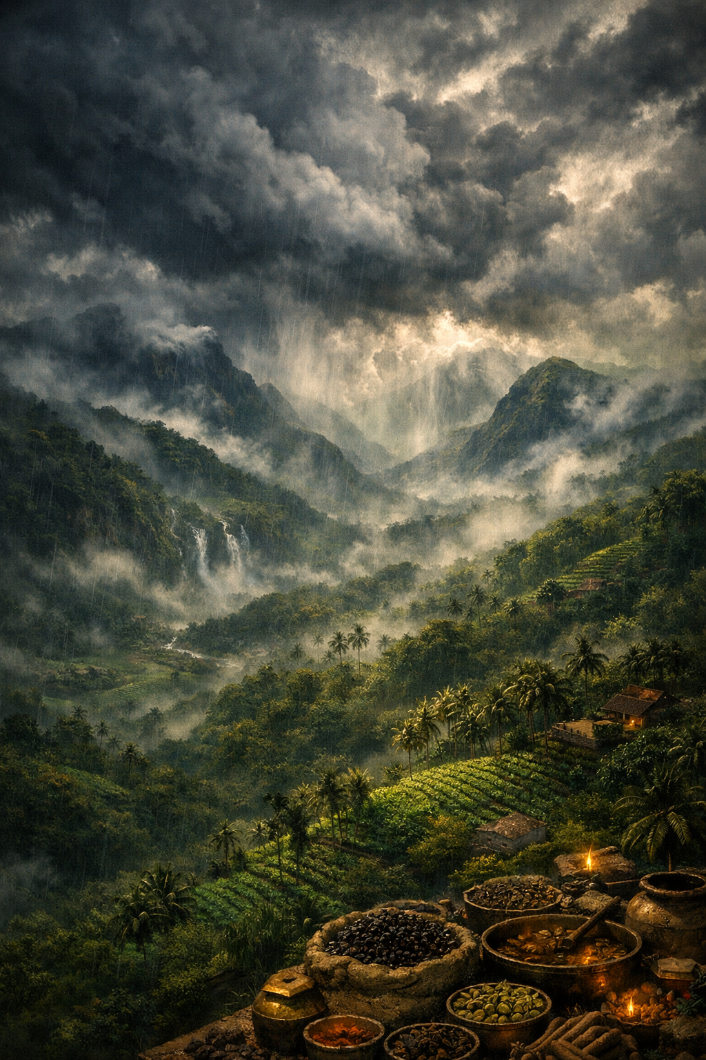 Westghats Monsunlandschaft